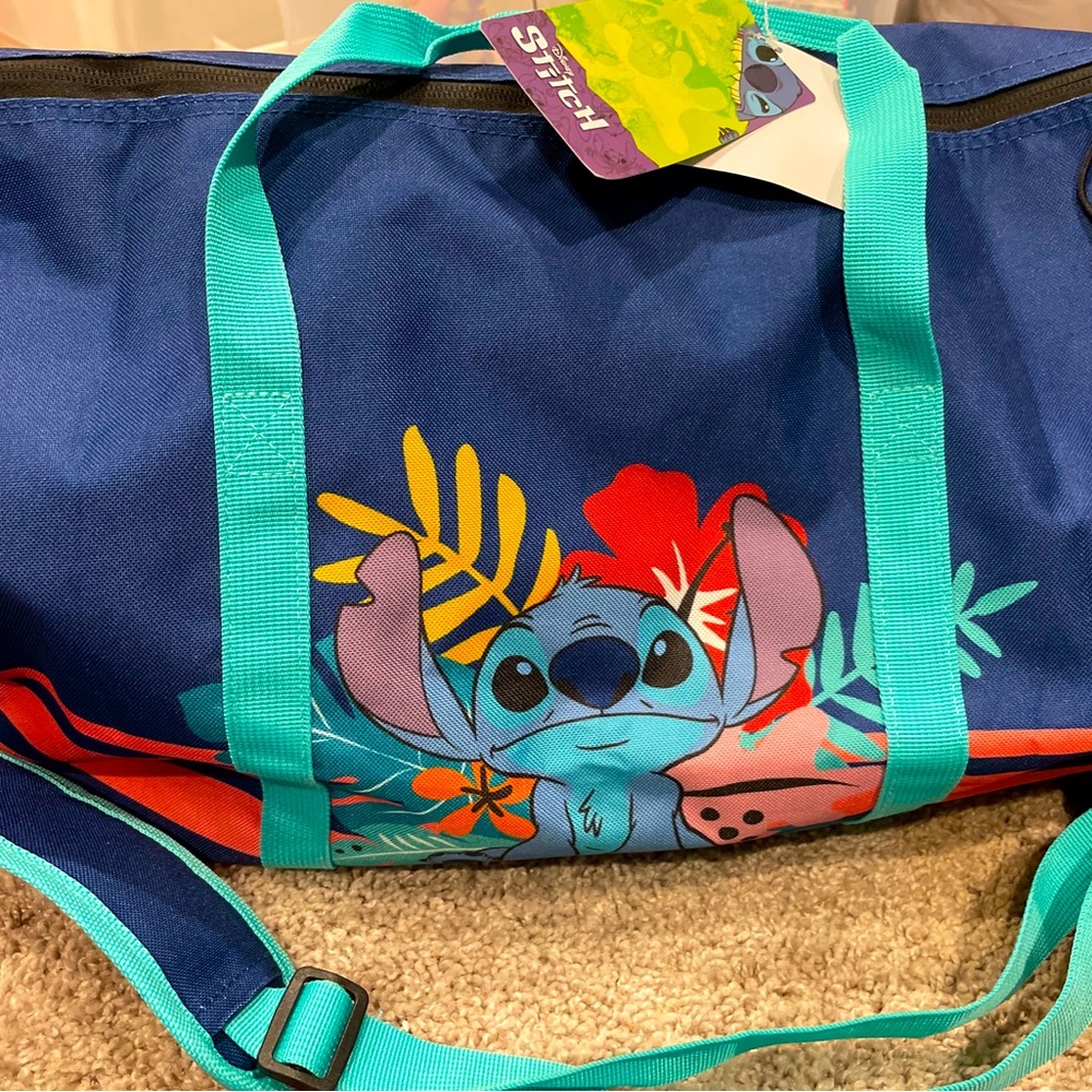Disney Stitch travel gym bag